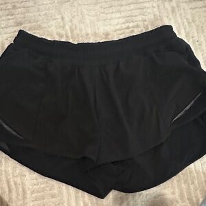 Lululemon black low rise hotty hots